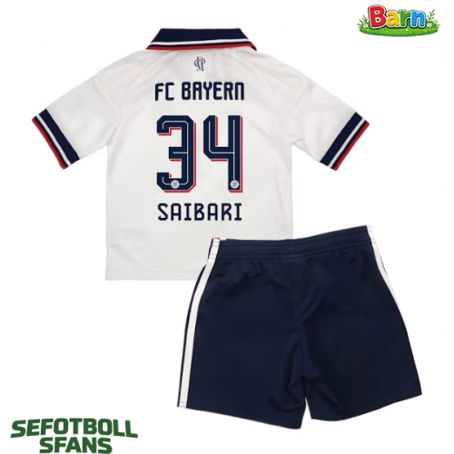 Bayern Munich Ismael Saibari #34 Bortaställ Barn 2026-27 Kortärmad (+ Korta byxor)